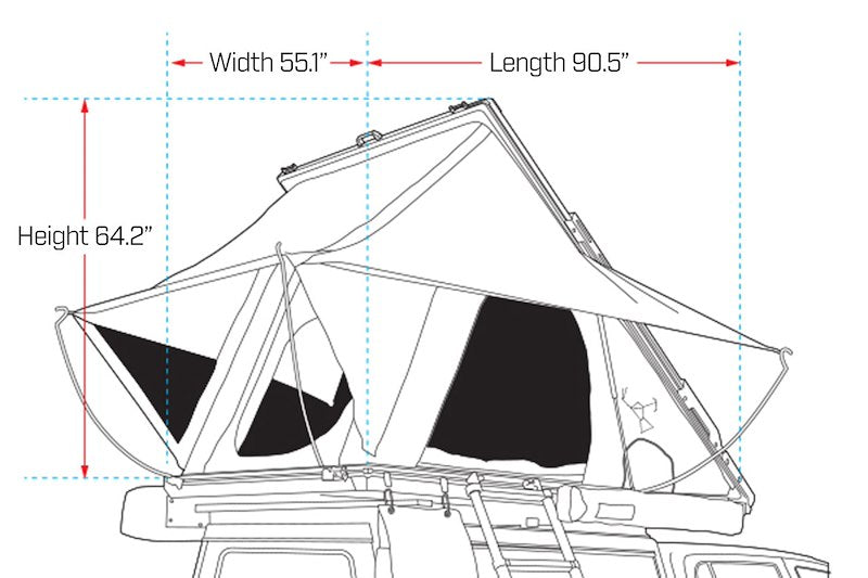 Ironman 4x4 Roof Rack Tent IRTT0056