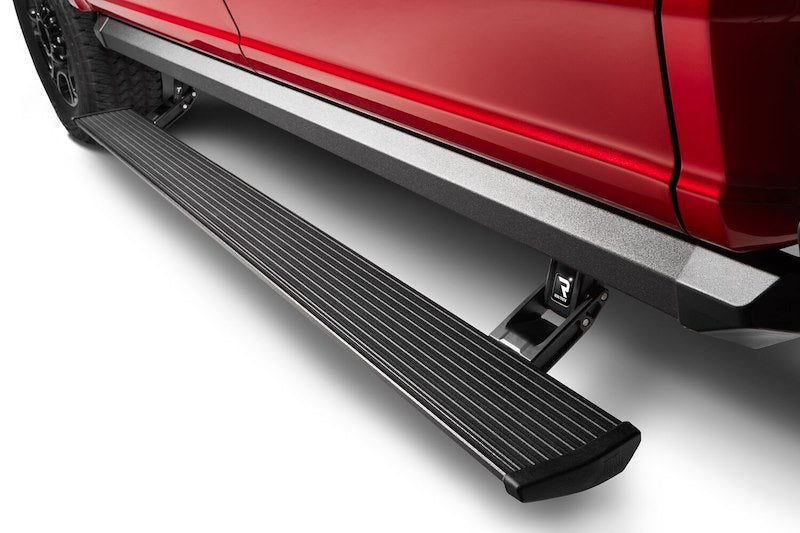 Amp Research 77255-01A Running Board; PowerStep™ XL; Anodized; Textured Black; 6063 Marine Grade Aluminum; Lighted; Rocker Panel Mount; With 3 Inch Lower Drop