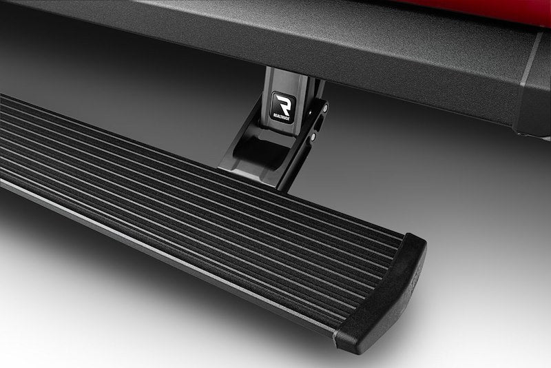 Amp Research 77255-01A Running Board; PowerStep™ XL; Anodized; Textured Black; 6063 Marine Grade Aluminum; Lighted; Rocker Panel Mount; With 3 Inch Lower Drop