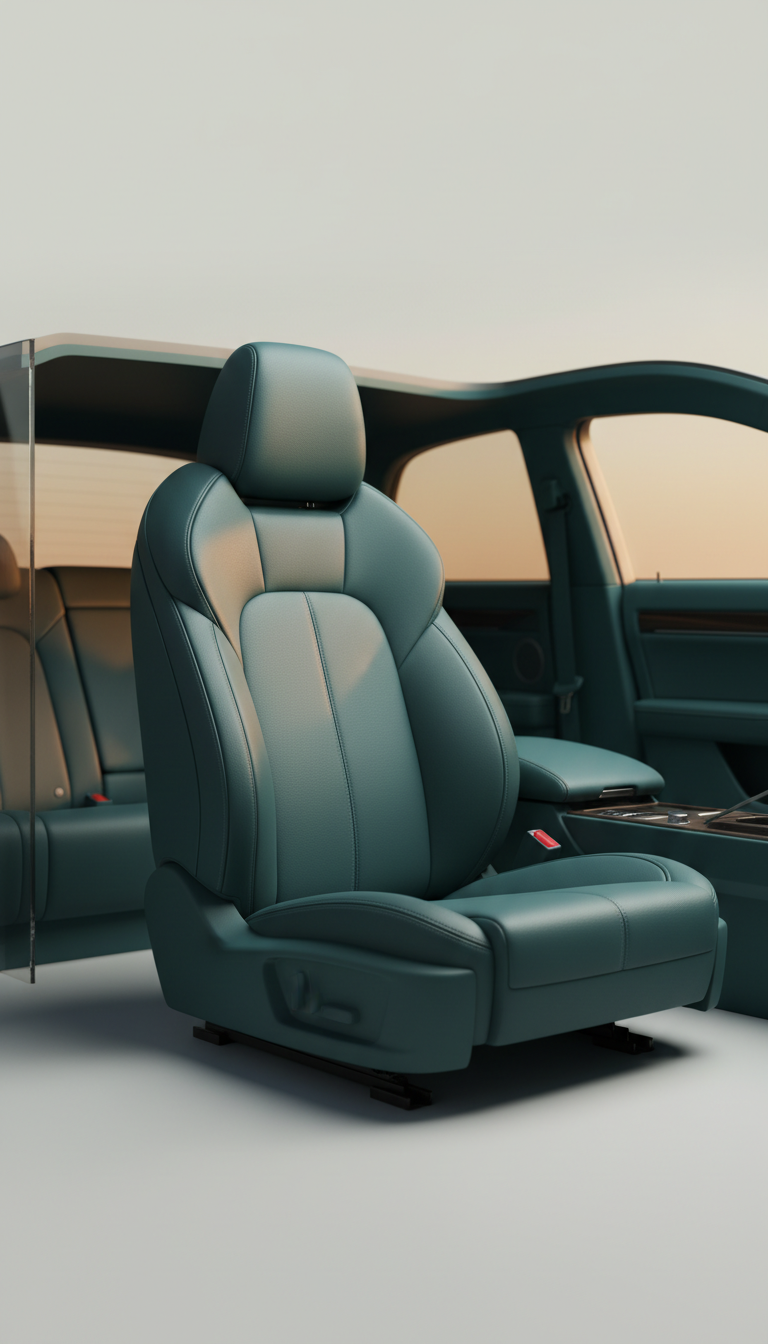 Deep Teal Leather Seat Upgrade
