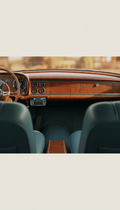 Restored Classic Wood and Leather Dash Set