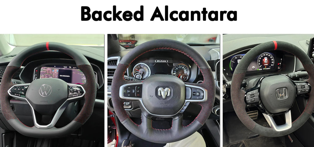 Leather Steering Wheel Cover - CHEVROLET SILVERADO 1500 2500 3500 BLAZER, SUBURBAN, TAHOE 2019-2026