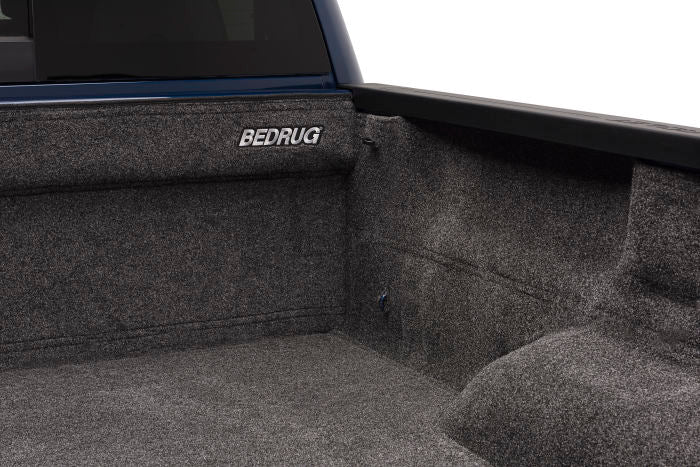 BedRug BRC07SBK Bed Liner; Classic; Drop In; Under Bed Rail; Dark Gray; Carpet-Like Polypropylene; Tailgate Liner Included