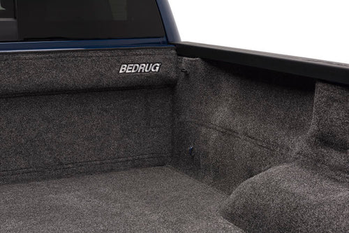 BedRug BRC07SBK Bed Liner; Classic; Drop In; Under Bed Rail; Dark Gray; Carpet-Like Polypropylene; Tailgate Liner Included