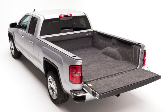 BedRug BRC07SBK Bed Liner; Classic; Drop In; Under Bed Rail; Dark Gray; Carpet-Like Polypropylene; Tailgate Liner Included